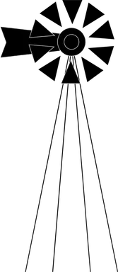 Free Stock Photo: Illustration of a windmill