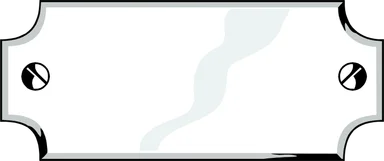 Free Stock Photo: Illustration of a blank metal plaque