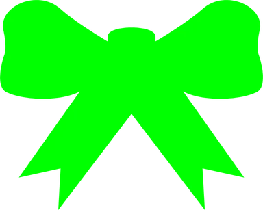 Free Stock Photo: Illustration of a green bow