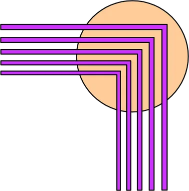 Free Stock Photo: Illustration of an upper right frame corner