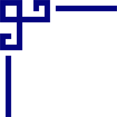 Free Stock Photo: Illustration of a blue upper left frame corner