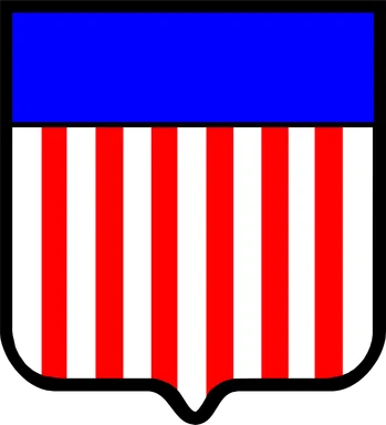 Free Stock Photo: Illustration of an American flag shield
