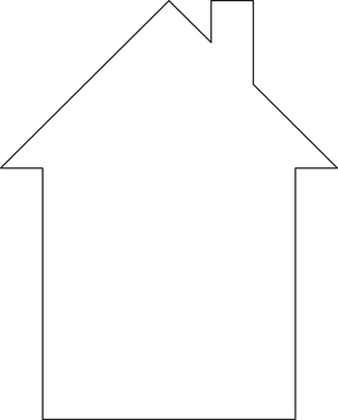 Free Stock Photo: Illustration of a house outline