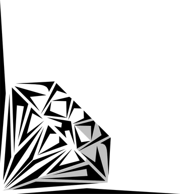 Free Stock Photo: Illustration of a lower left diamond frame corner