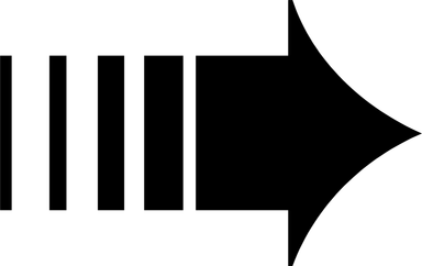 Free Stock Photo: Illustration of a black right facing arrow