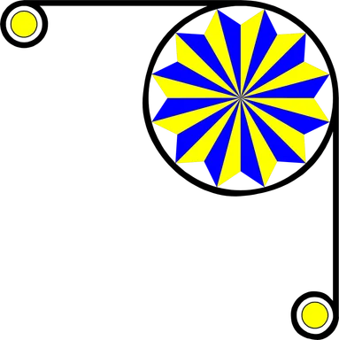 Free Stock Photo: Illustration of an upper right frame corner