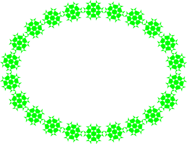 Free Stock Photo: Illustration of a green blank frame border