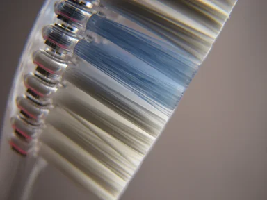 Free Stock Photo: Closeup of a toothbrush