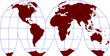 Free Stock Photo: Illustration of a map of the world