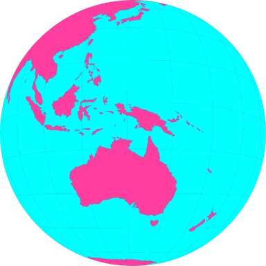 Free Stock Photo: Illustration of a globe showing Australia