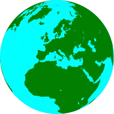 Free Stock Photo: Illustration of a globe showing Europe