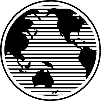 Free Stock Photo: Illustration of a globe and map of the world