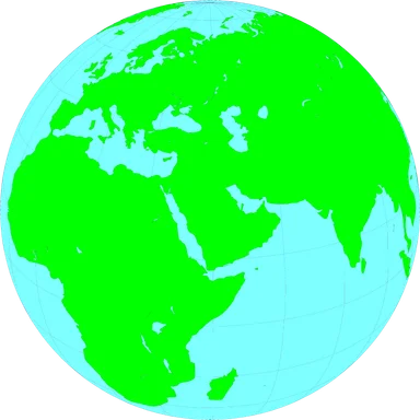 Free Stock Photo: Illustration of a globe showing the Middle East