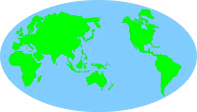 Free Stock Photo: Illustration of a map of the world