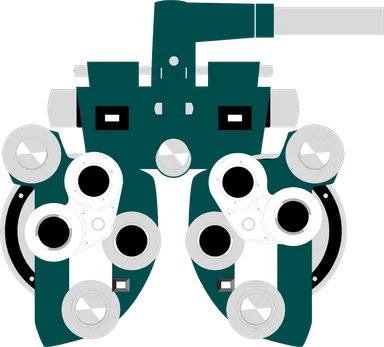 Free Stock Photo: Illustration of an eye examination machine