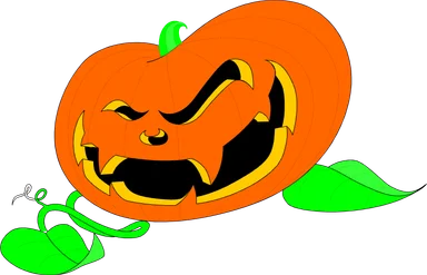 Free Stock Photo: Illustration of a jack-o-lantern