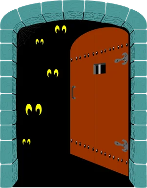 Free Stock Photo: Illustration of a spooky door opening