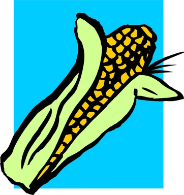 Free Stock Photo: Illustration of an ear of corn
