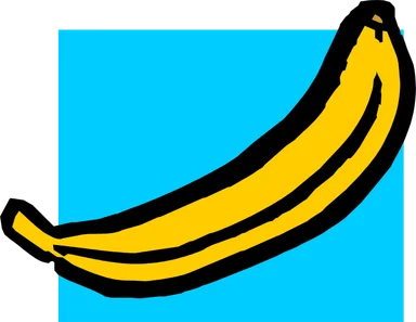 Free Stock Photo: Illustration of a banana