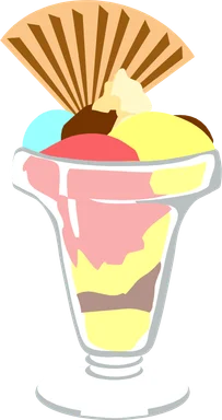 Free Stock Photo: Illustration of an ice cream sundae