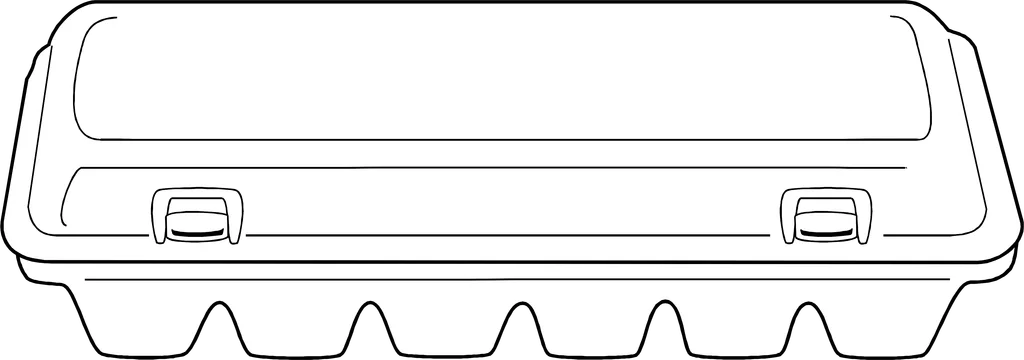 Illustration of a carton of eggs : Free Stock Photo