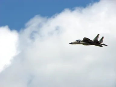 Free Stock Photo: A jet fighter flying in the sky