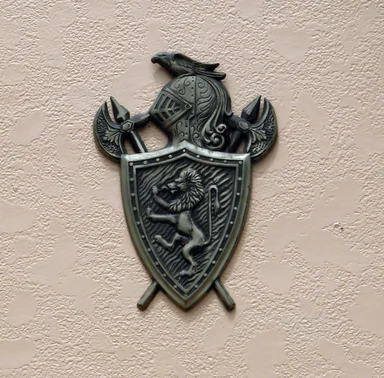 Free Stock Photo: A medieval coat of arms on a wall