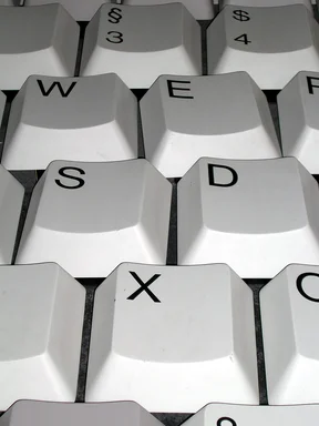 Free Stock Photo: Close-up of a computer keyboard
