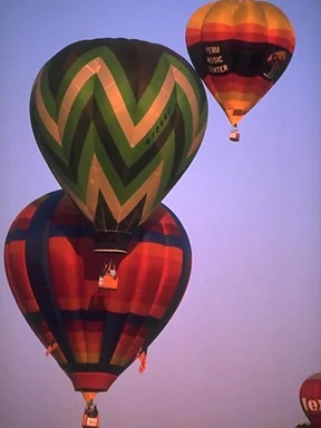 Free Stock Photo: Hot air balloons flying in the sky
