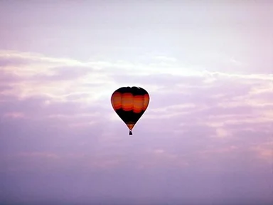 Free Stock Photo: A hot air balloon flying in the sky