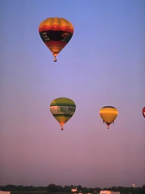 Free Stock Photo: Hot air balloons flying in the sky