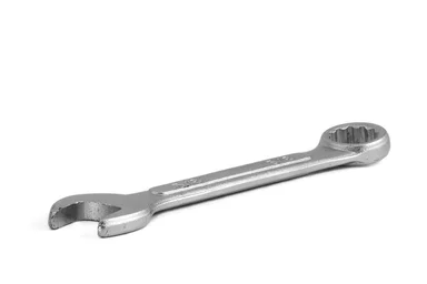 Free Stock Photo: A wrench isolated on a white background
