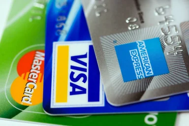 Free Stock Photo: Close-up of three credit cards