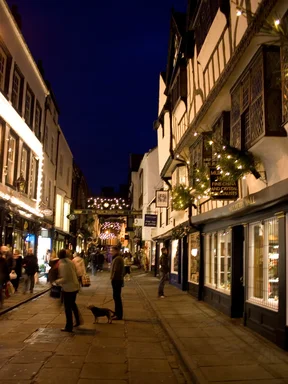 Free Stock Photo: York at night at christmas time