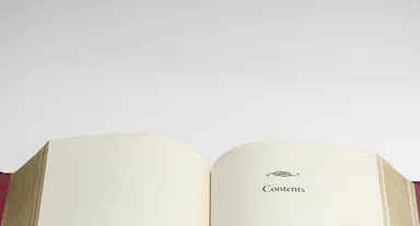 Free Stock Photo: Top of a blank book on a white background