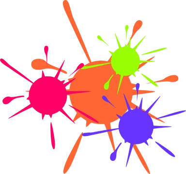 Free Stock Photo: Illustration of paint splatters