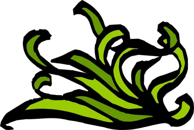 Free Stock Photo: Illustration of a lower right frame corner with green leaves
