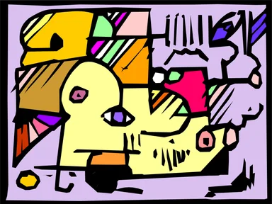 Free Stock Photo: Illustration of a modern art painting