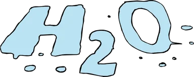 Free Stock Photo: Illustration of H20 water text