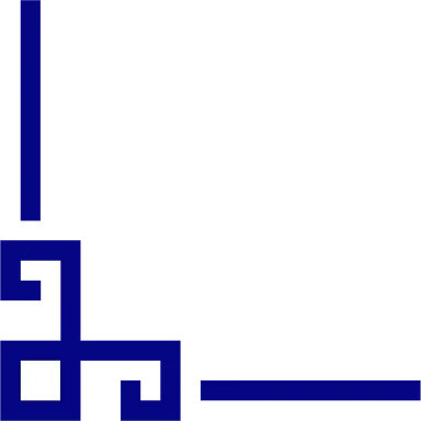 Free Stock Photo: Illustration of a lower left blue frame corner