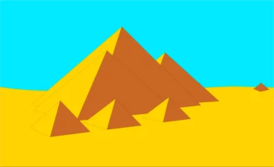 Free Stock Photo: Illustration of the Pyramids in Egypt