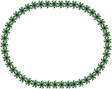 Free Stock Photo: Illustration of a blank frame border of green star shapes
