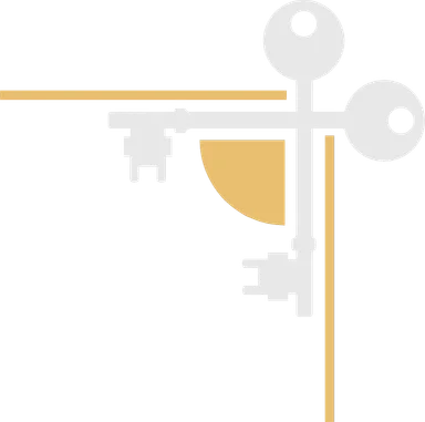 Free Stock Photo: Illustration of an upper right frame corner with gray keys