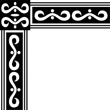 Free Stock Photo: Illustration of an upper left frame corner