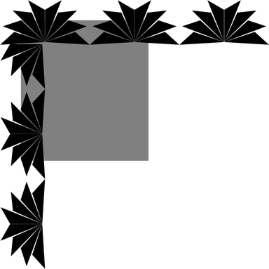 Free Stock Photo: Illustration of an upper left frame corner