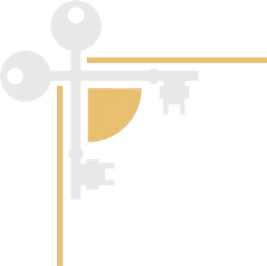 Free Stock Photo: Illustration of an upper left frame corner with gray keys