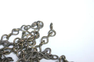 Free Stock Photo: A pile of chain isolated on a white background