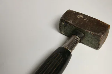 Free Stock Photo: A hammer isolated on a white background