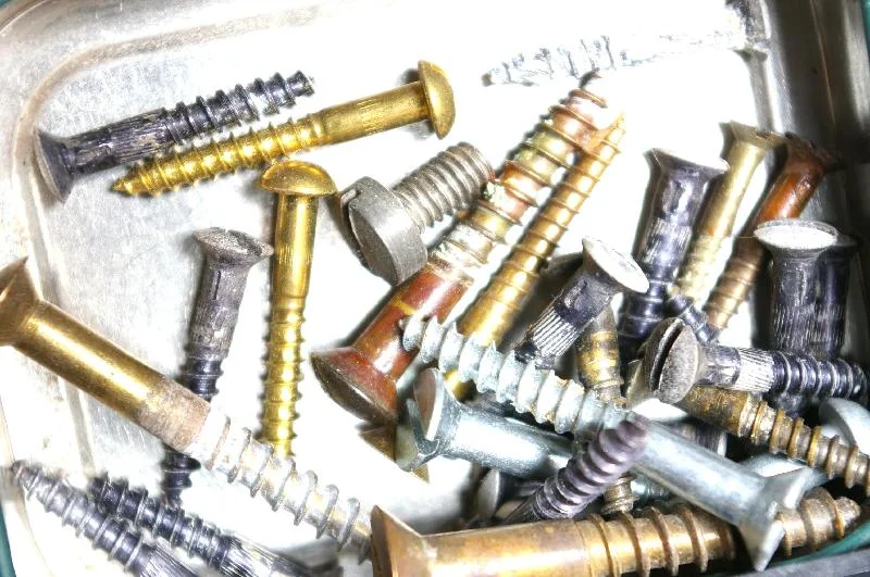 A pile of screws and bolts : Free Stock Photo