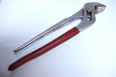 Free Stock Photo: An adjustable wrench isolated on a white background